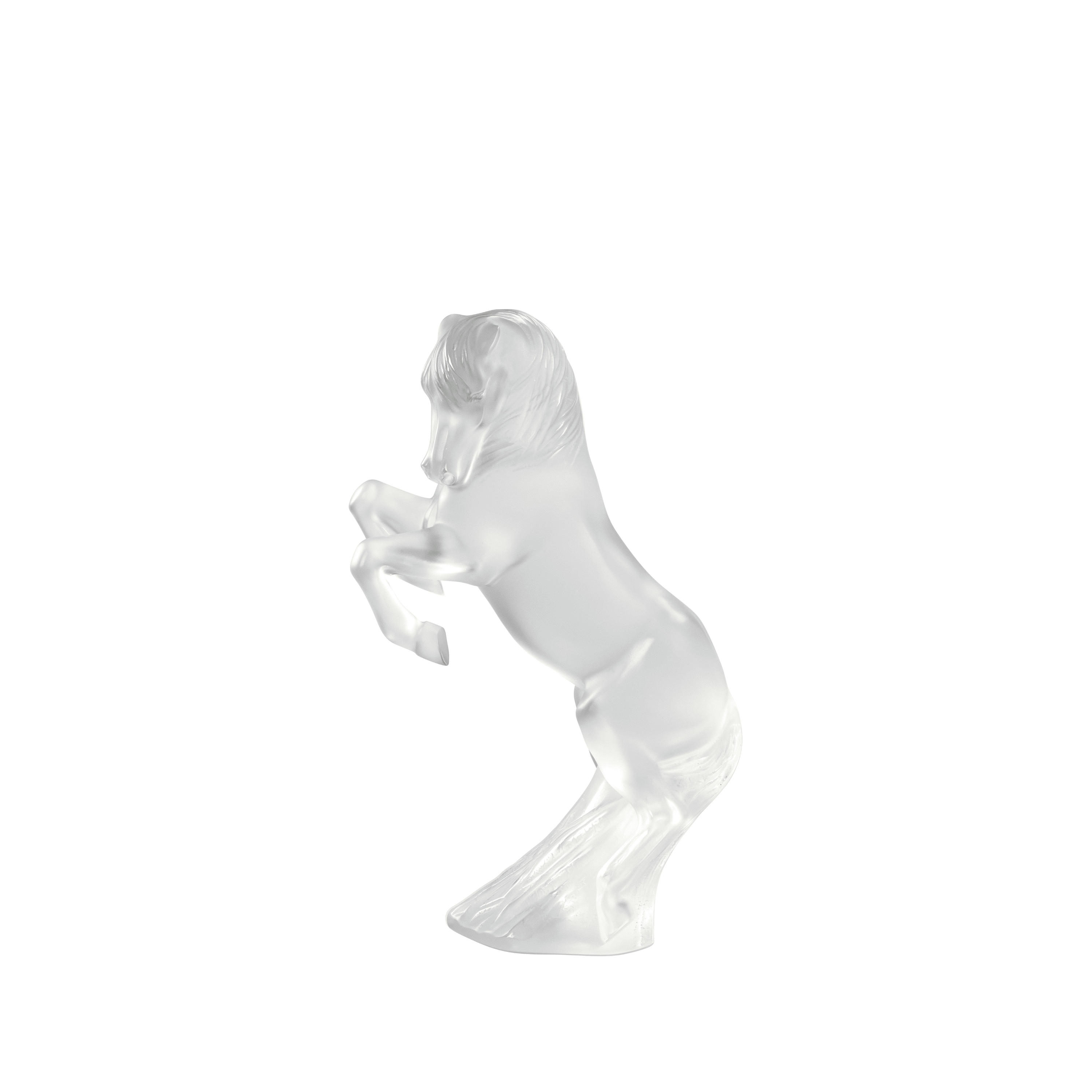 René Lalique Prancing Horse scultura cristallo taglia L