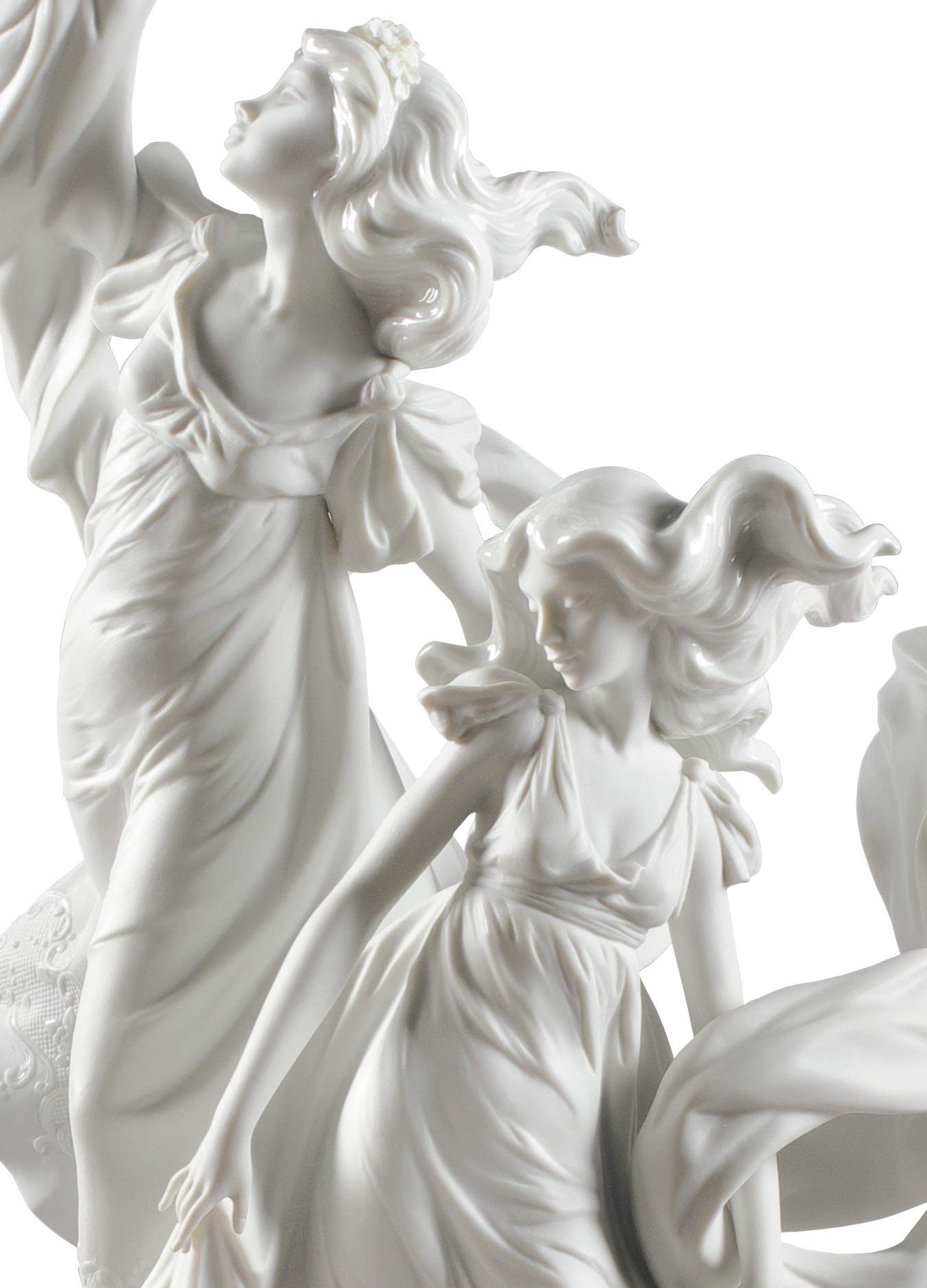 Lladró Sculture Allegoria Libertà Donna Bianca Porcellana