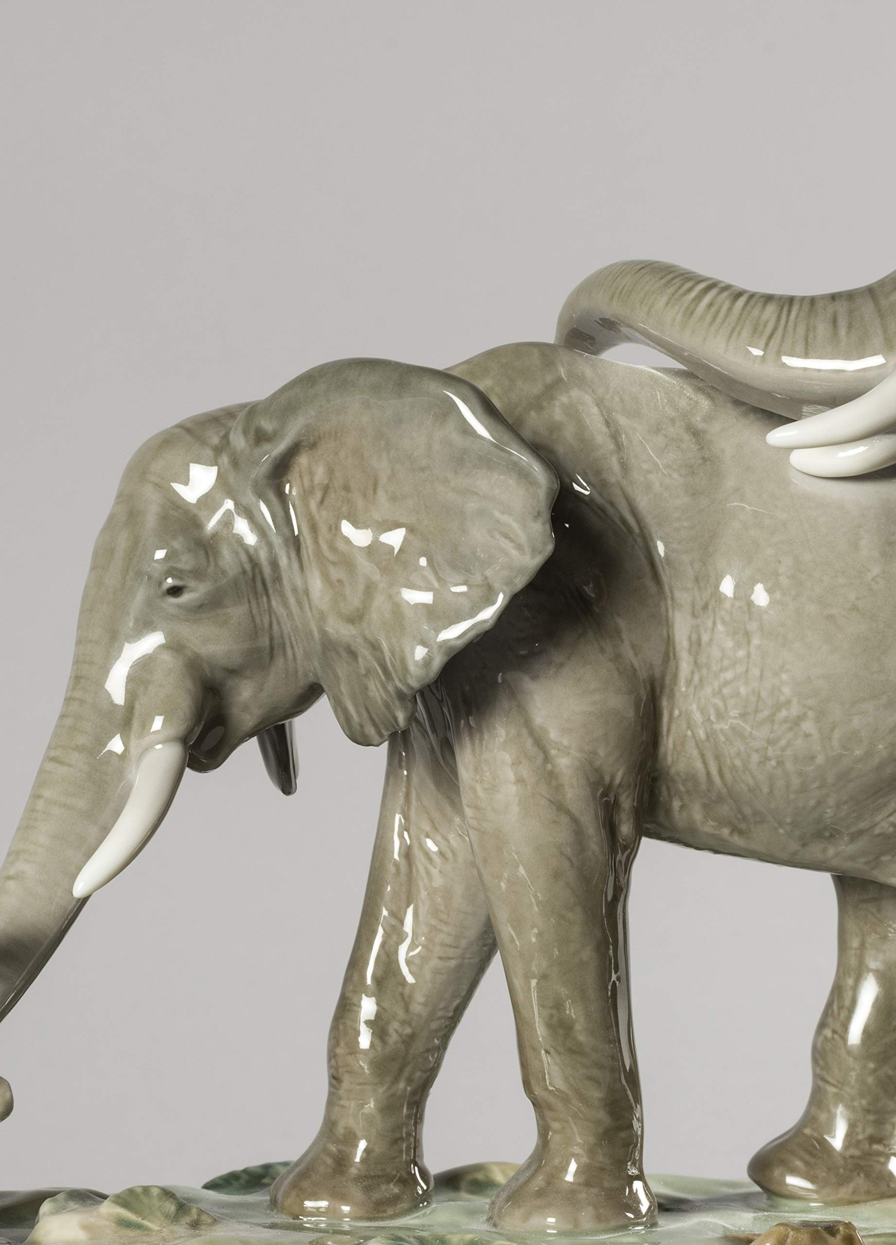 Lladró Seguiamo i Tuoi Passi Scultura Elefanti Porcellana