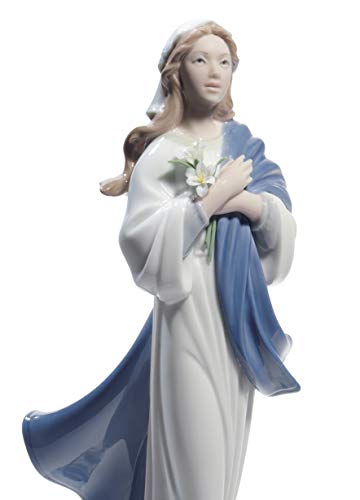 Lladró Sculture Vergine Maria figurina porcellana religiosa
