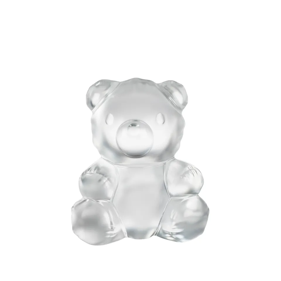 Lalique Teddy Air Scultura Orsetto Cristallo Incolore L