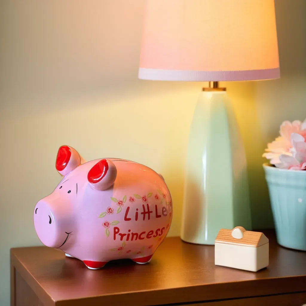 Sparschwein Company Kleinschweine Little Princess salvadanaio rosa