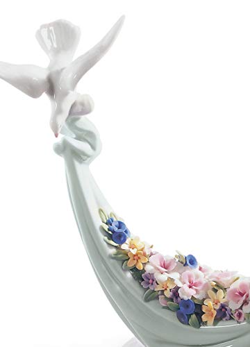 Lladró Sculture Fiori Dal Cielo figurina porcellana colombe