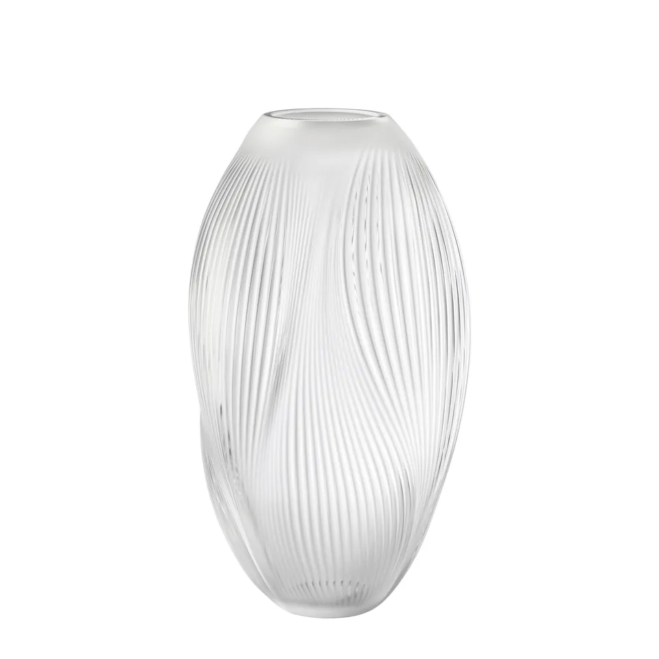 René Lalique Alizé vaso XXL in cristallo incolore