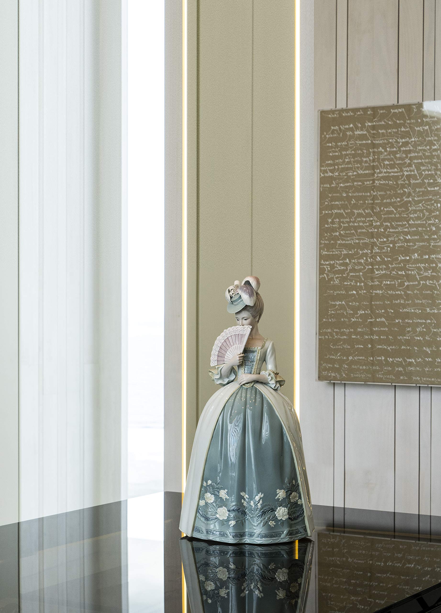 Lladró Sculture Baci statua donna azzurro porcellana