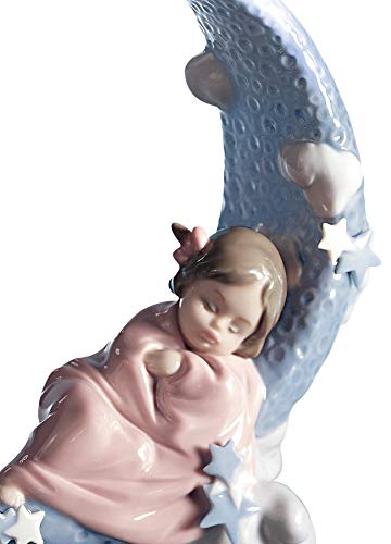 Lladró Sculture Bimba Ninna Nanna Luna Figurina Porcellana