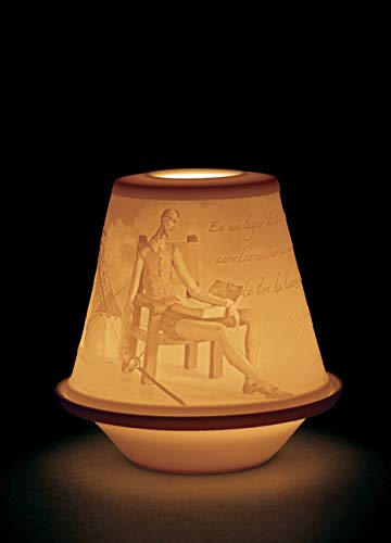 Lladró Litofania Don Chisciotte statuetta luminosa porcellana