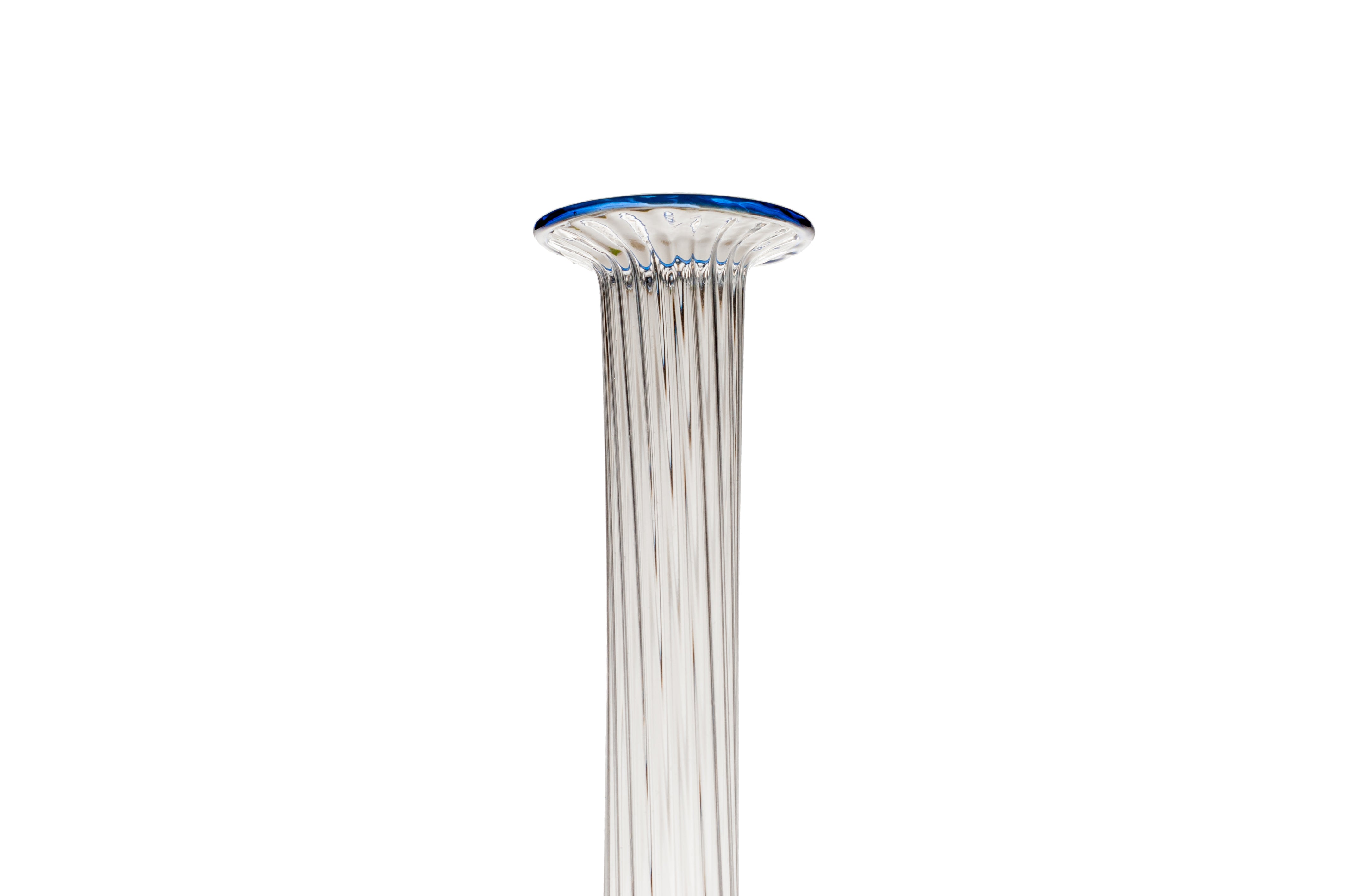 Vaporetto Cannaregio N°2 vaso vetro blu 19 cm
