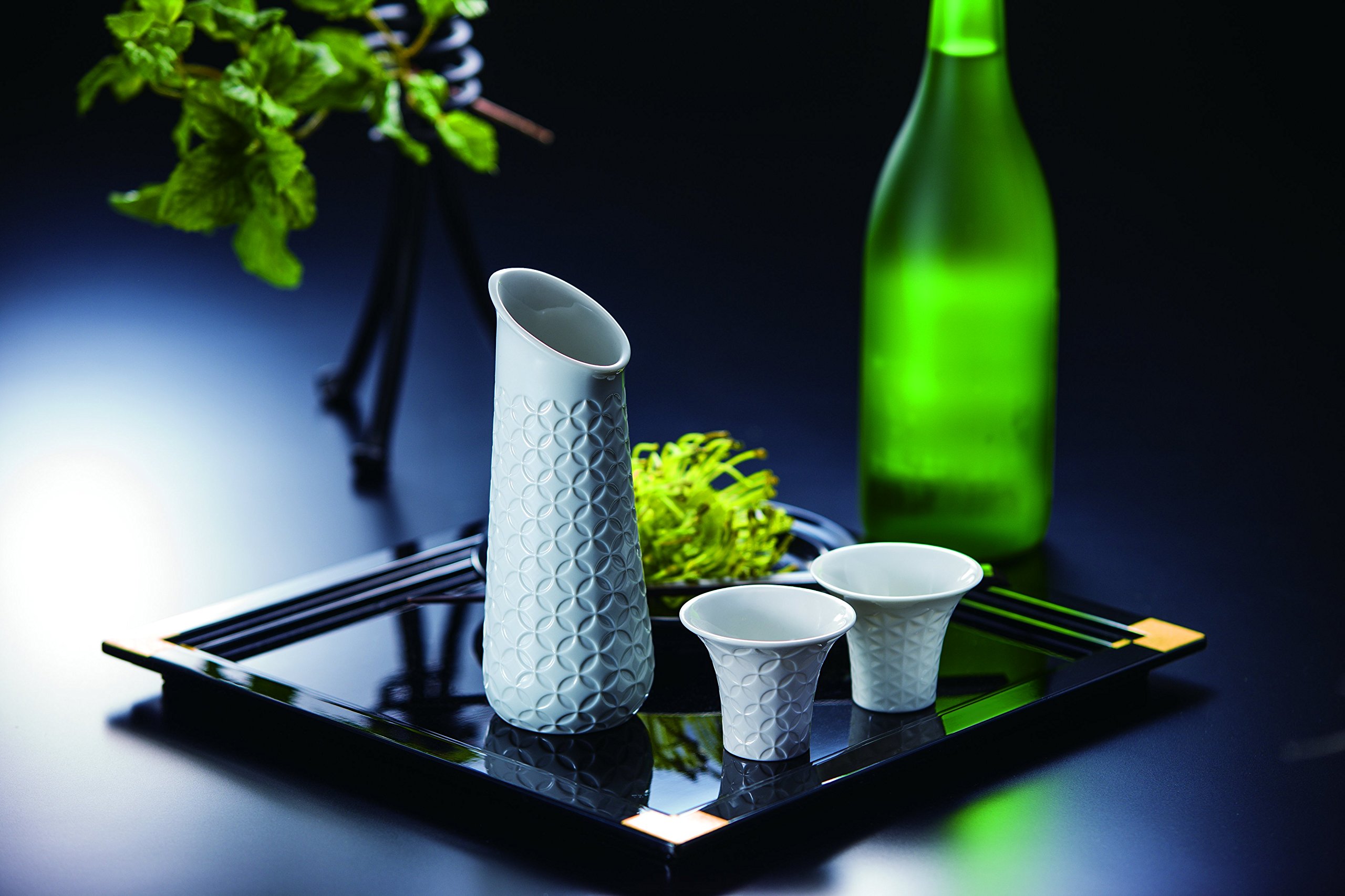Lladró Sake Set 2 Tazze in Porcellana Artigianali Giapponesi