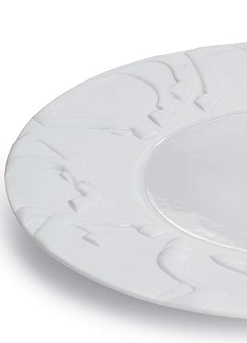 Lladró Accessori Equus piatto in porcellana bianco lucido