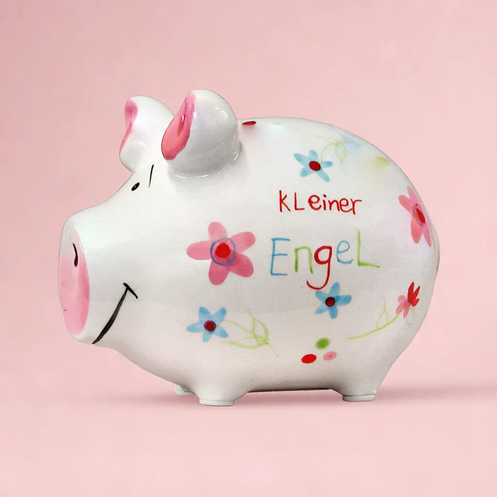 Sparschwein Company Kleiner Engel salvadanaio maiale piccolo fiori