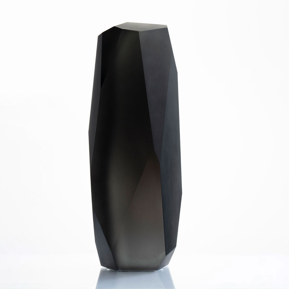 Lalique Rockstone 40 Arik Levy scultura cristallo grigio
