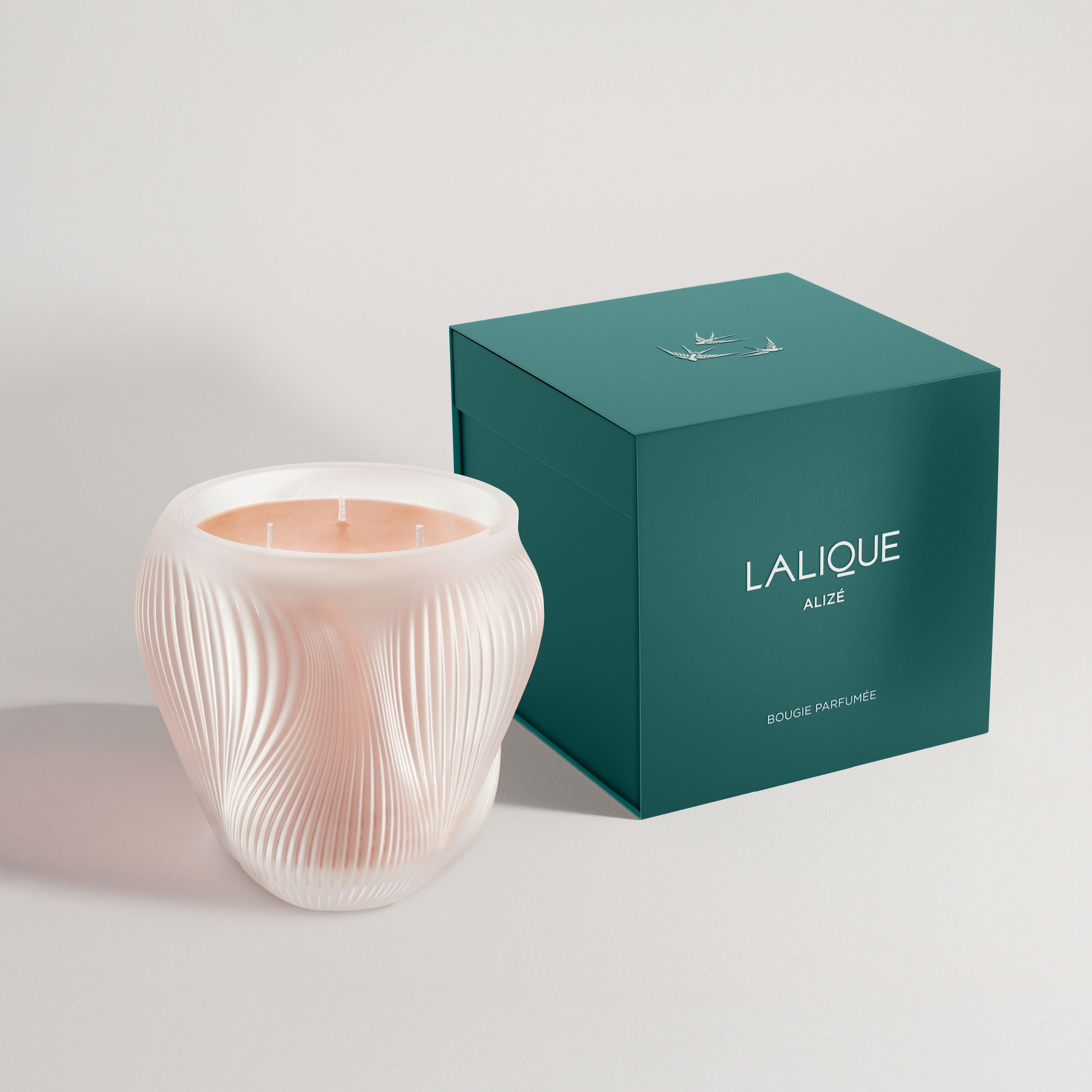 René Lalique Alizé candela profumata cristallo fragranza fresca