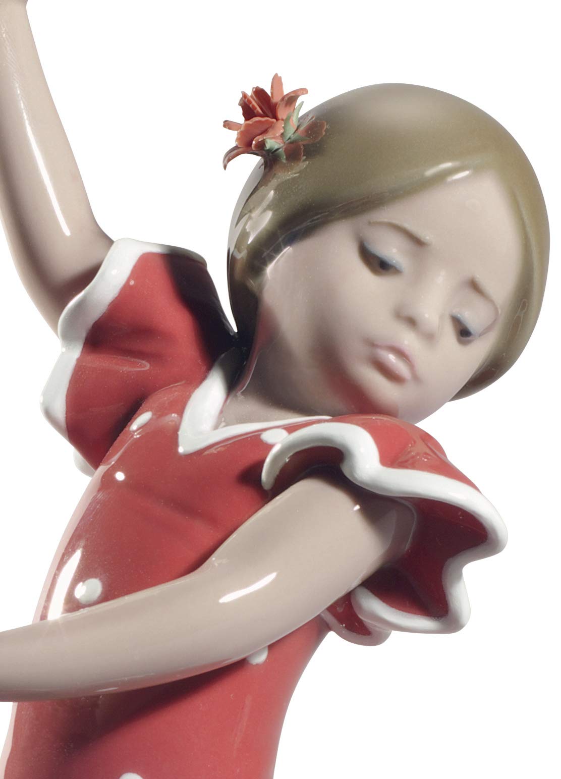 Lladró Sculture Ballerina Figurina Porcellana Rossa 19 cm