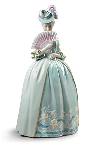 Lladró Sculture Baci statua donna azzurro porcellana