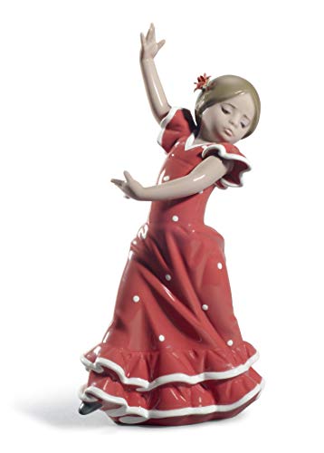 Lladró Sculture Ballerina Figurina Porcellana Rossa 19 cm