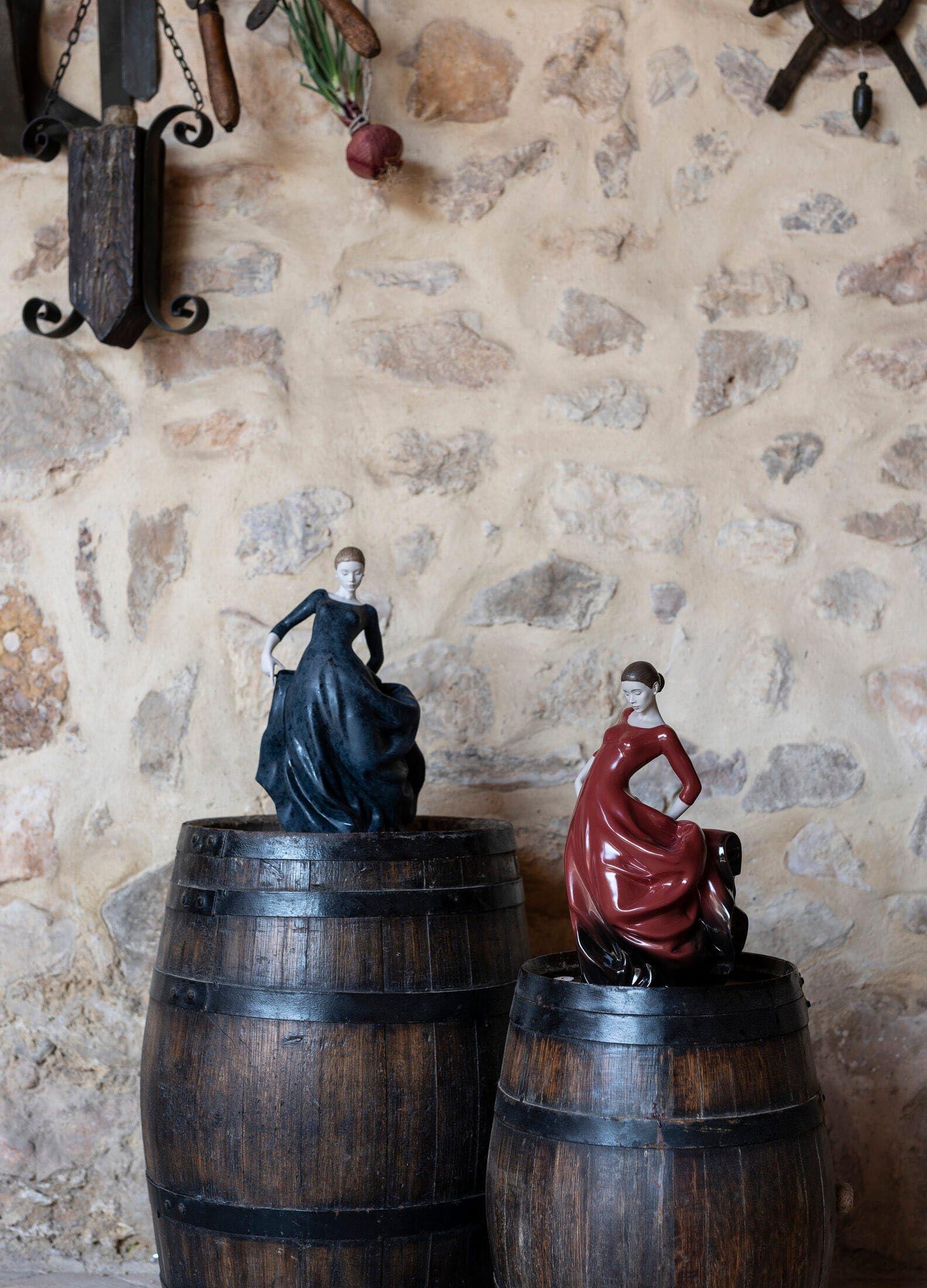 Lladró Sculture Donna Bulería Figurina Flamenco Rossa 33cm