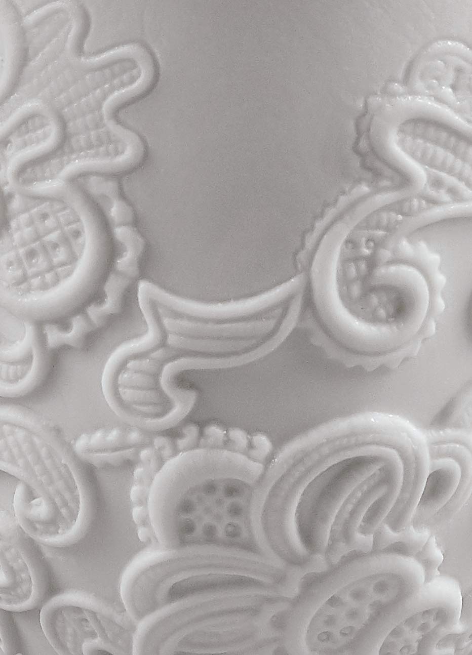Lladró Accessori Decorativi Tazzina Ricami Tazza Sake Porcellana Bianca