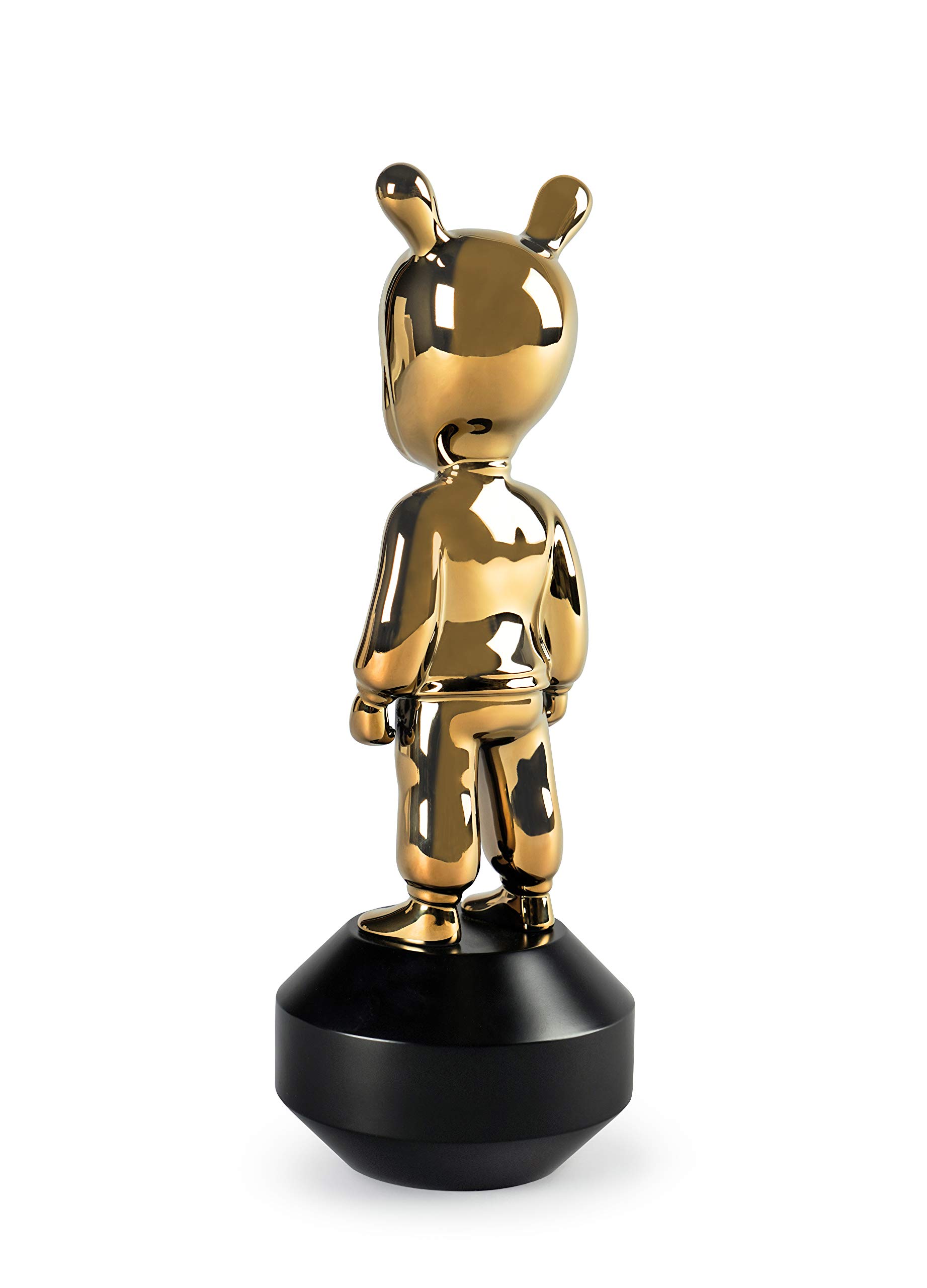 Lladró The Golden Guest Little Figurina Porcellana Oro