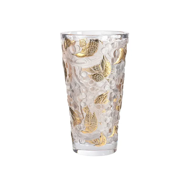Lalique Merles et Raisins vaso cristallo L
