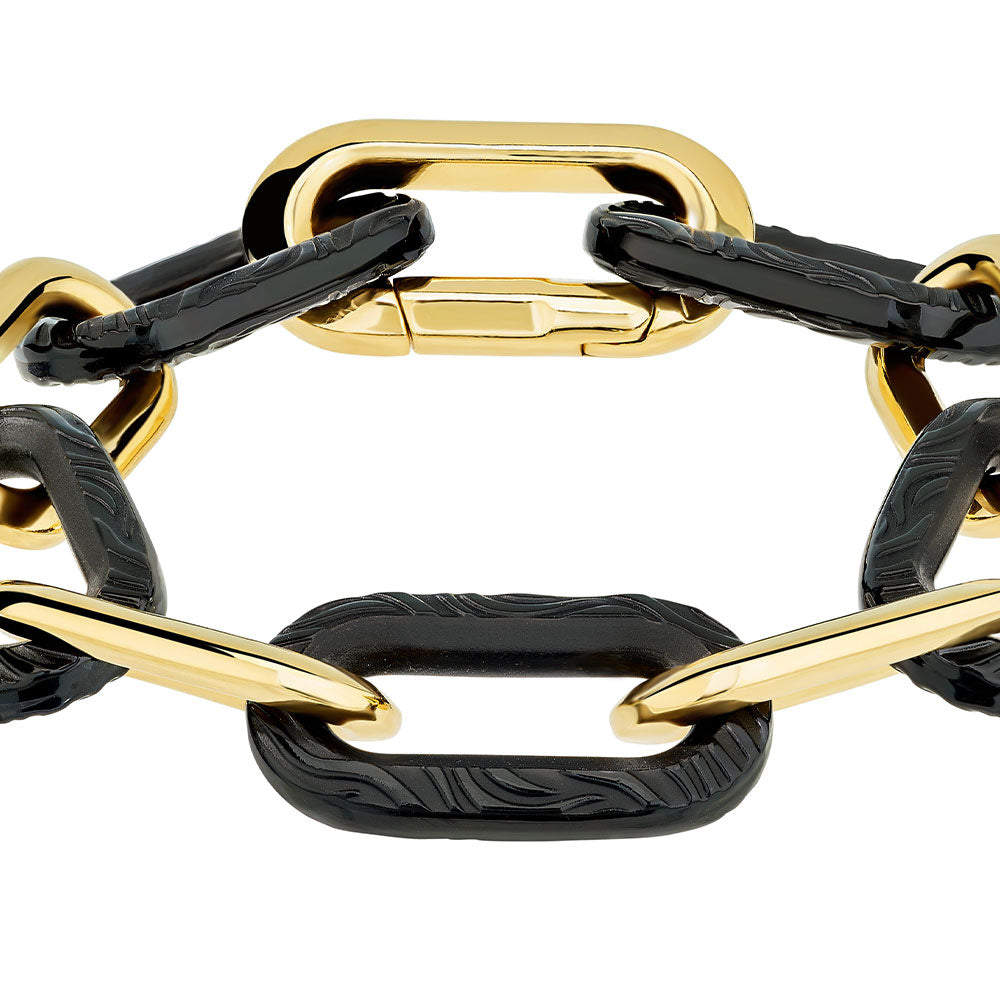 Lalique Empreinte Animale bracciale zebra nero 5 cristalli