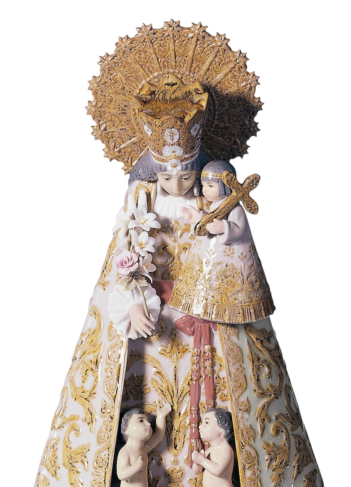 Lladró Vergine Abbandonati scultura madonna porcellana