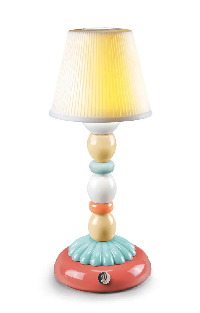 Lladró Firefly Palm lampada da tavolo blu ricaricabile