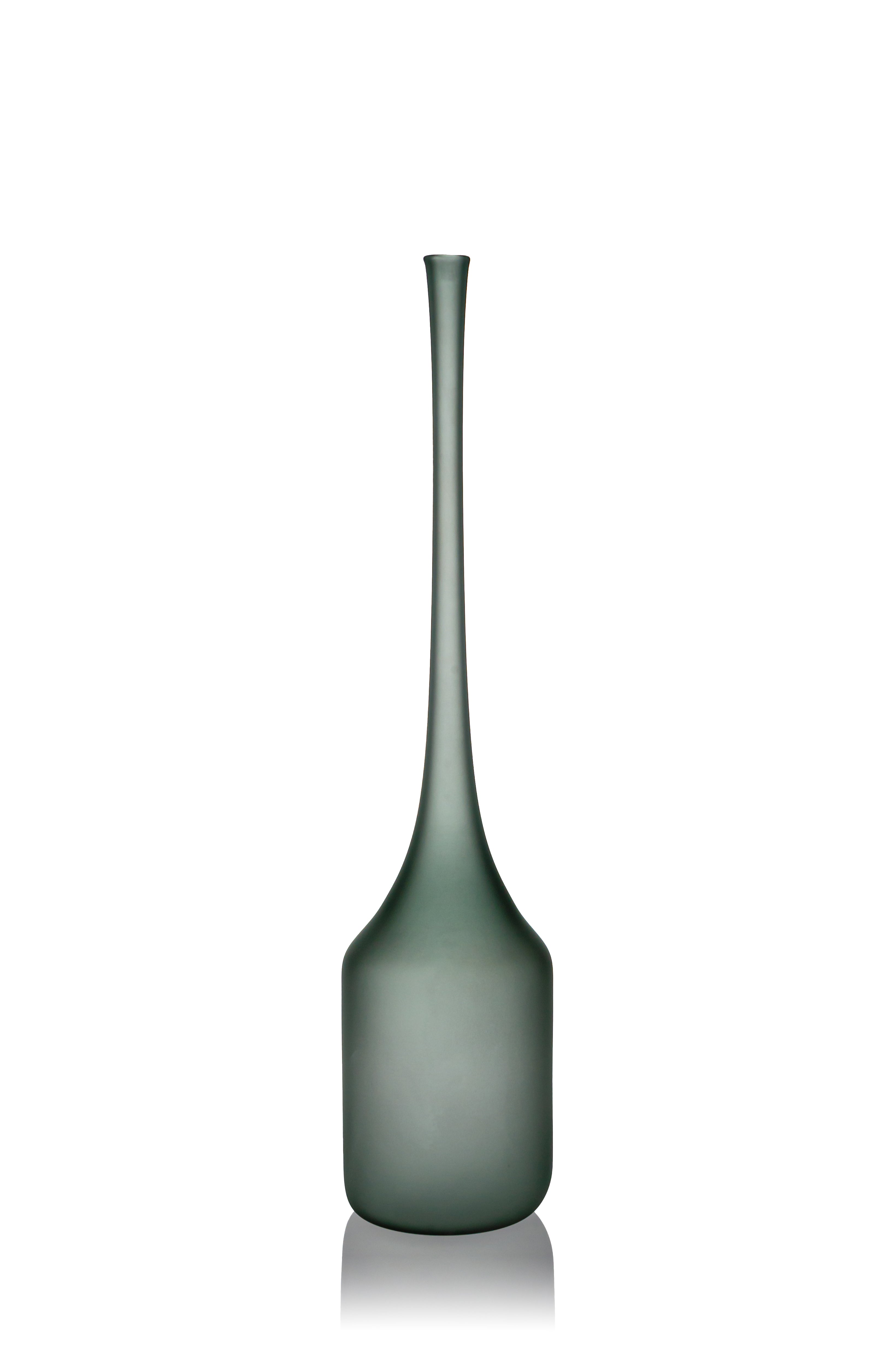 Vaporetto Essenza vaso vetro Murano arancione H 30 cm