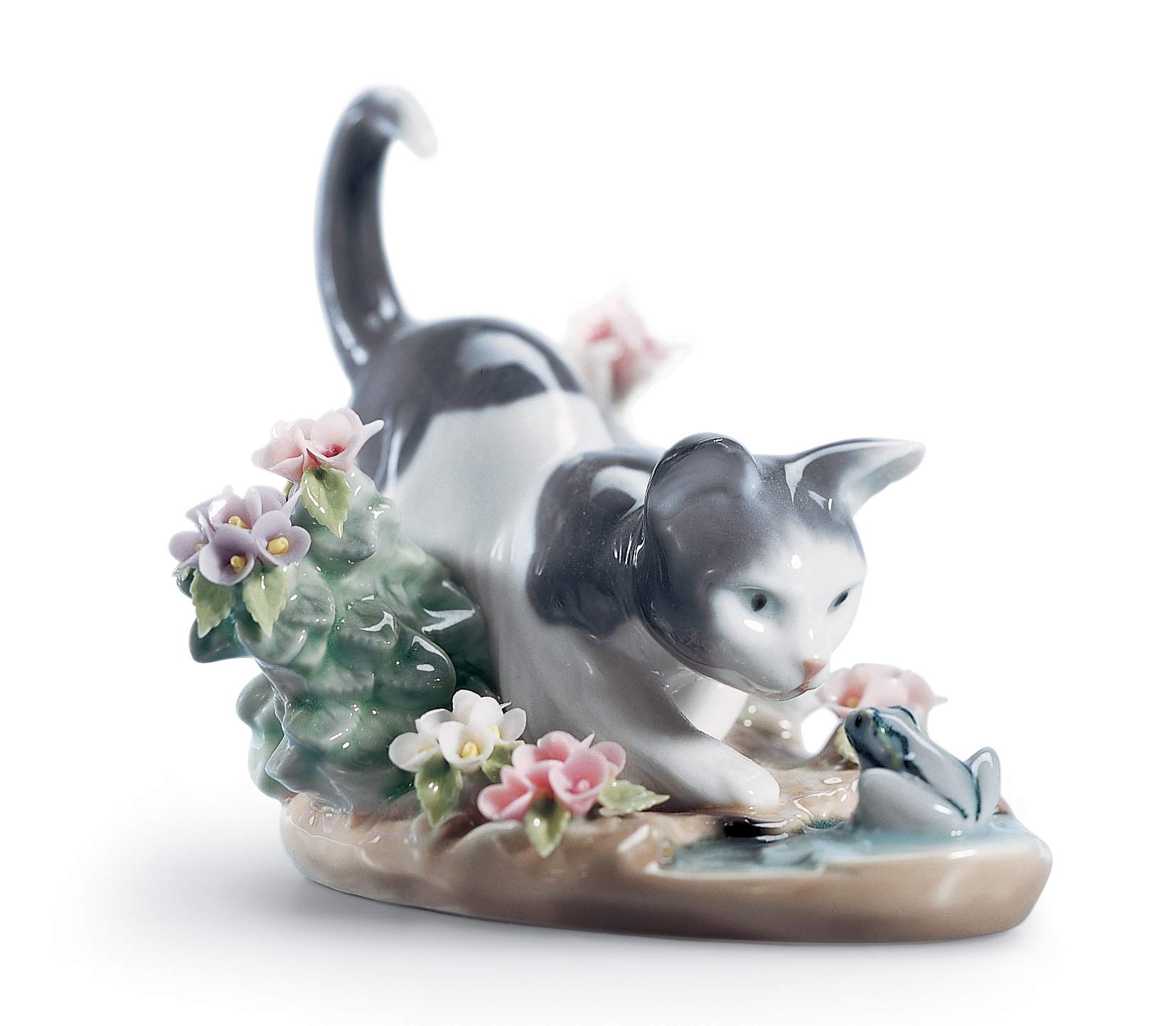 Lladró Sculture Il Gatto E La Rana figurina gatto
