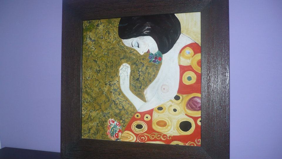 Raffaela Russo quadro in ceramica klimt 05 parete arte
