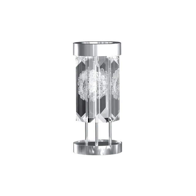 Lalique Serene Dahlia 6 Prismi Lampada da Tavolo Cristallo