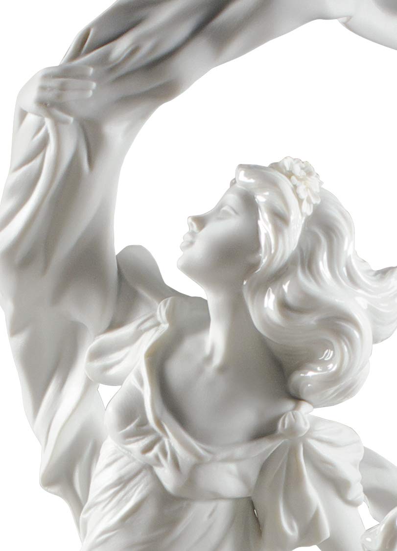 Lladró Sculture Allegoria Libertà Donna Bianca Porcellana