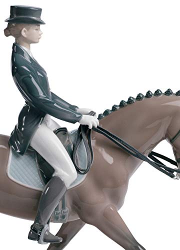Lladró Sculture Donna Doma Classica figurina cavallo porcellana