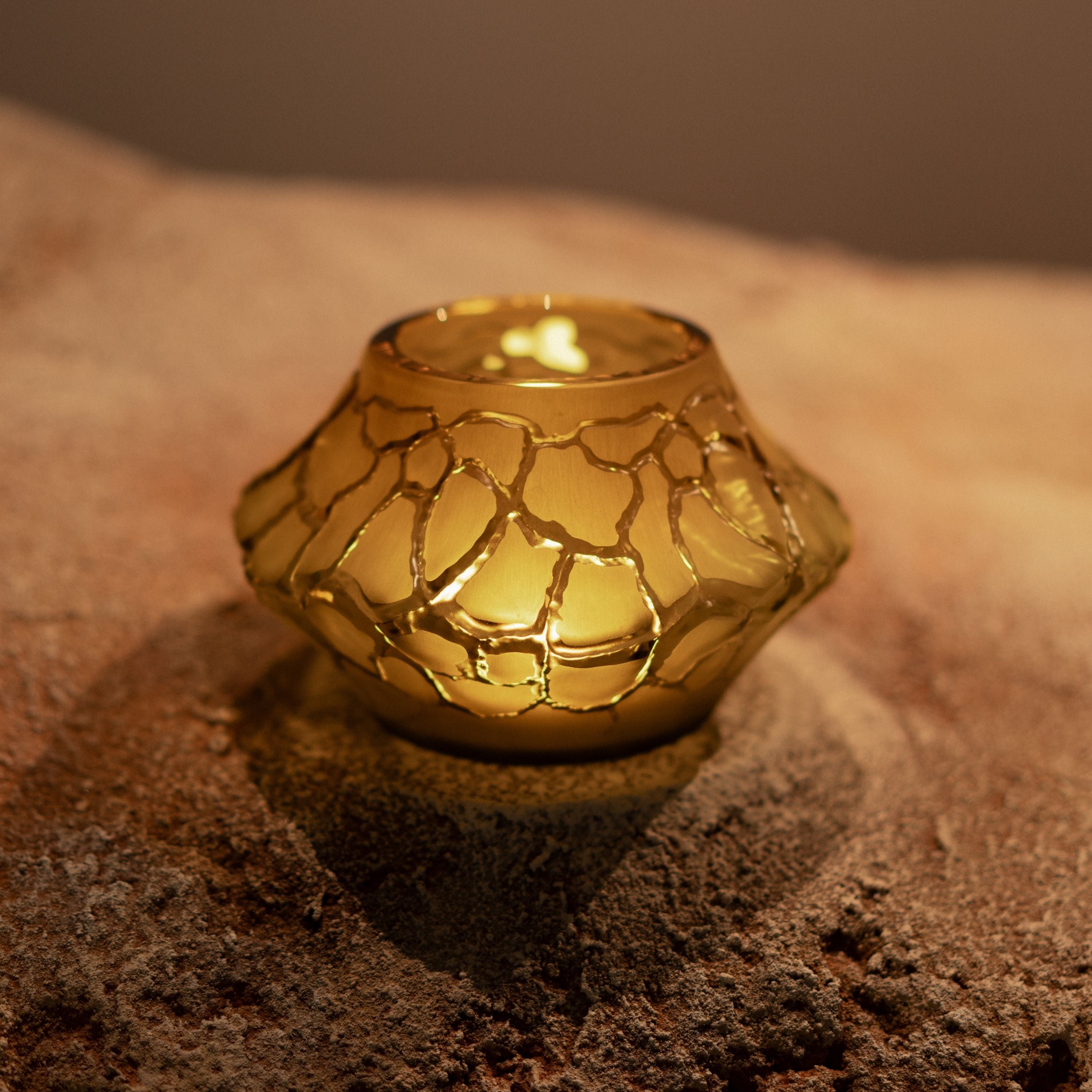 Lalique Caldera Vaso Votivo S Cristallo Satinato