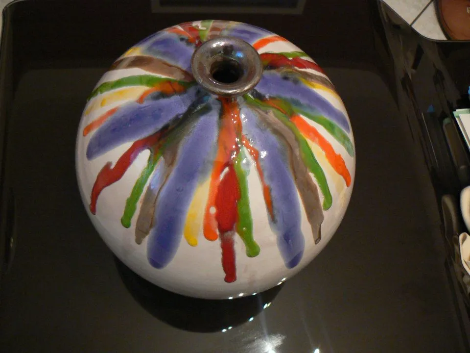 Raffaela Russo Vasi Vaso in ceramica 28 dipinto a mano