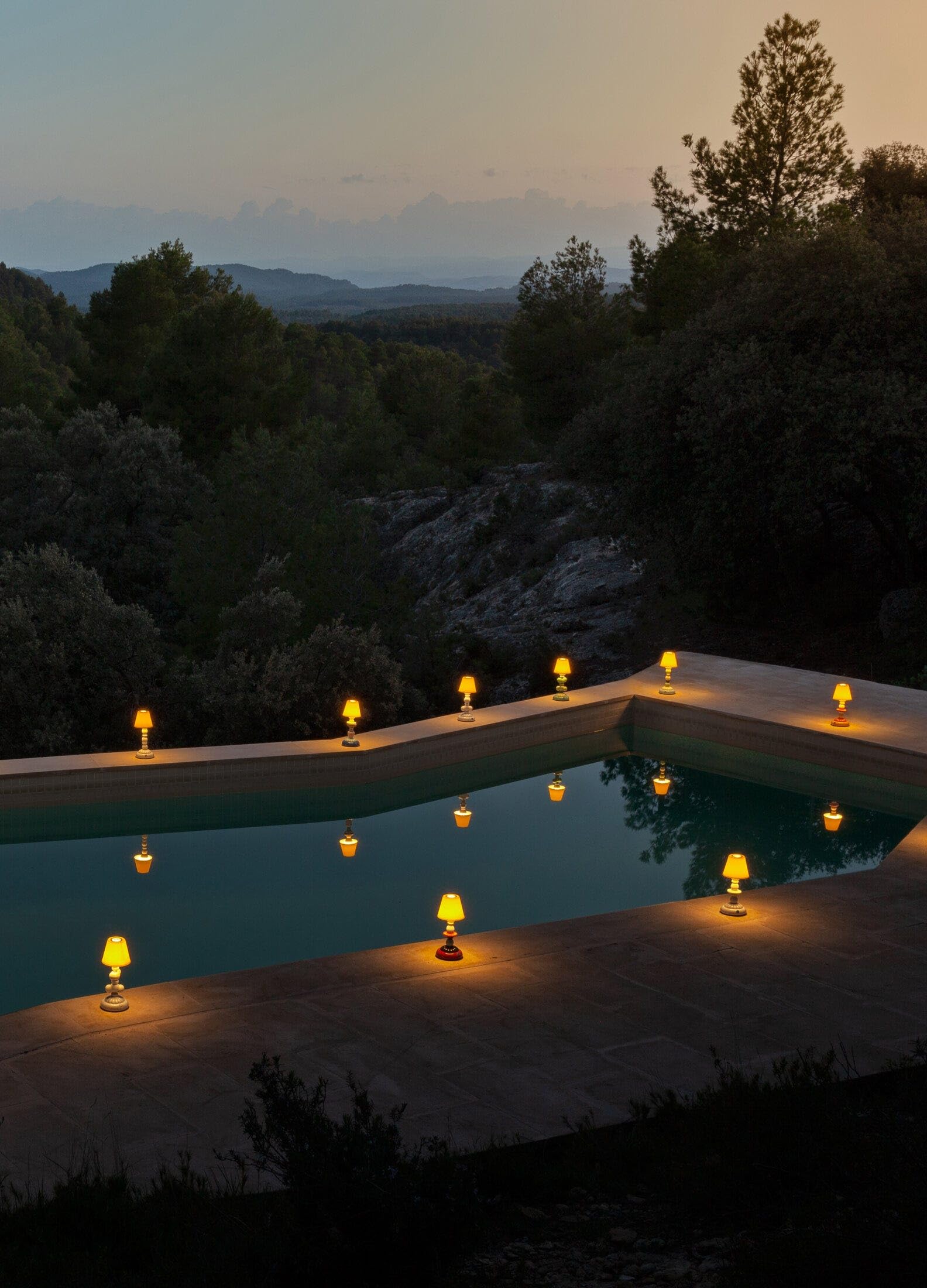 Lladró Firefly Cactus 1023794 lampada porcellana autunno dorato