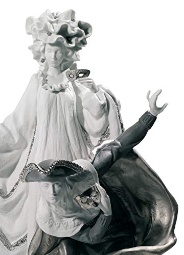 Lladró Carnevale Veneziano Coppia Argento Edizione Limitata