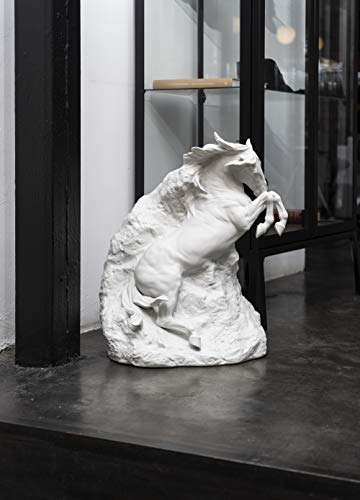 Lladró Spirito Indomabile scultura cavallo porcellana bianca