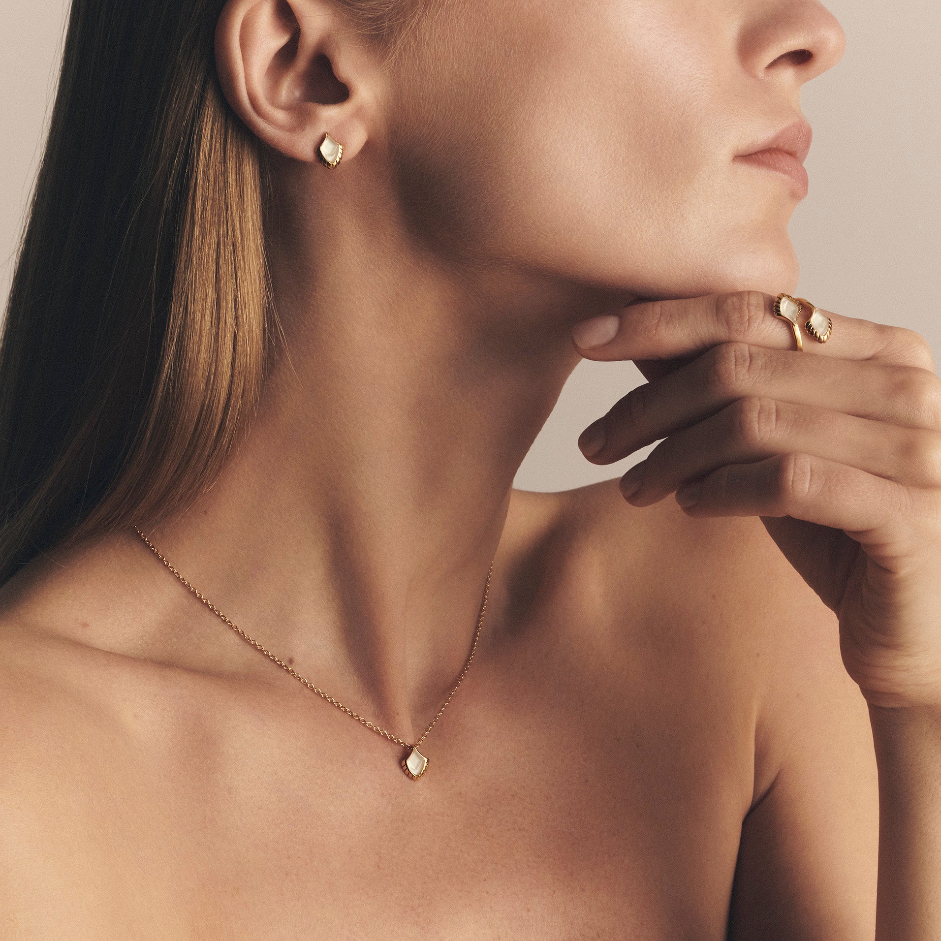 Lalique Paon anello cristallo incolore misura 51 placcato oro