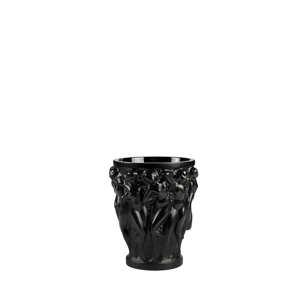Lalique Bacchantes Piccolo Vaso in Cristallo Taglia S Nero