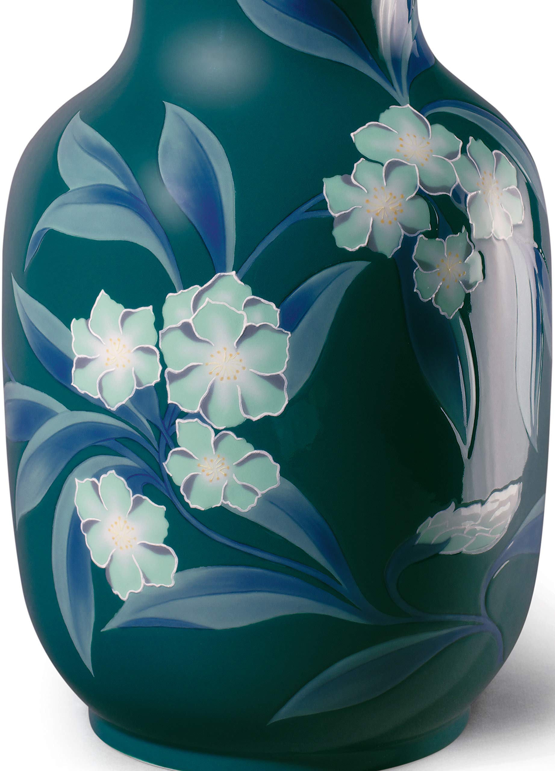 Lladró Accessori Campanelle vaso porcellana verde fiori