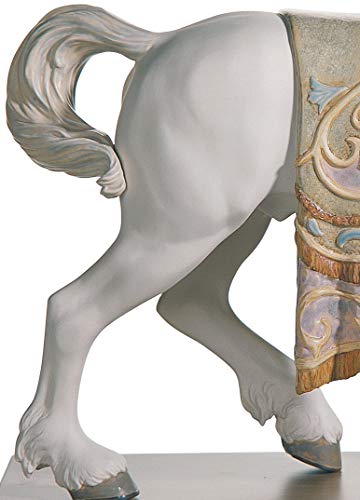 Lladró Alta Porcellana Cavallo Cortigiano Scultura