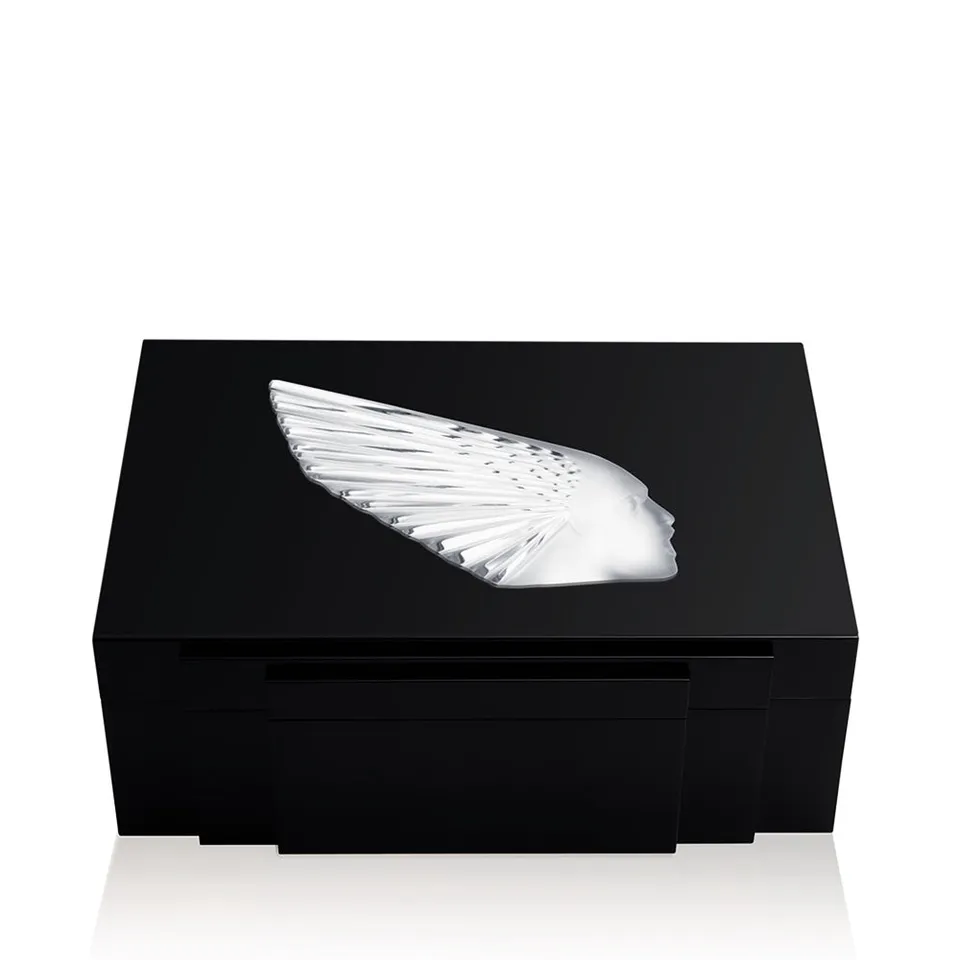 Lalique Victoire portagioie cristallo nero