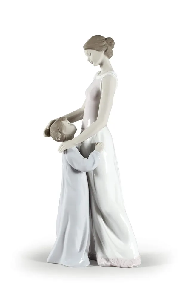 Lladró Sculture Da Madre A Figlia Figurina Porcellana Madre