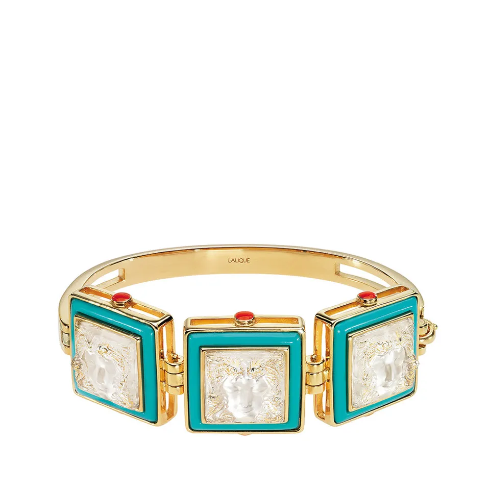 René Lalique Aréthuse bracciale ottone oro donna