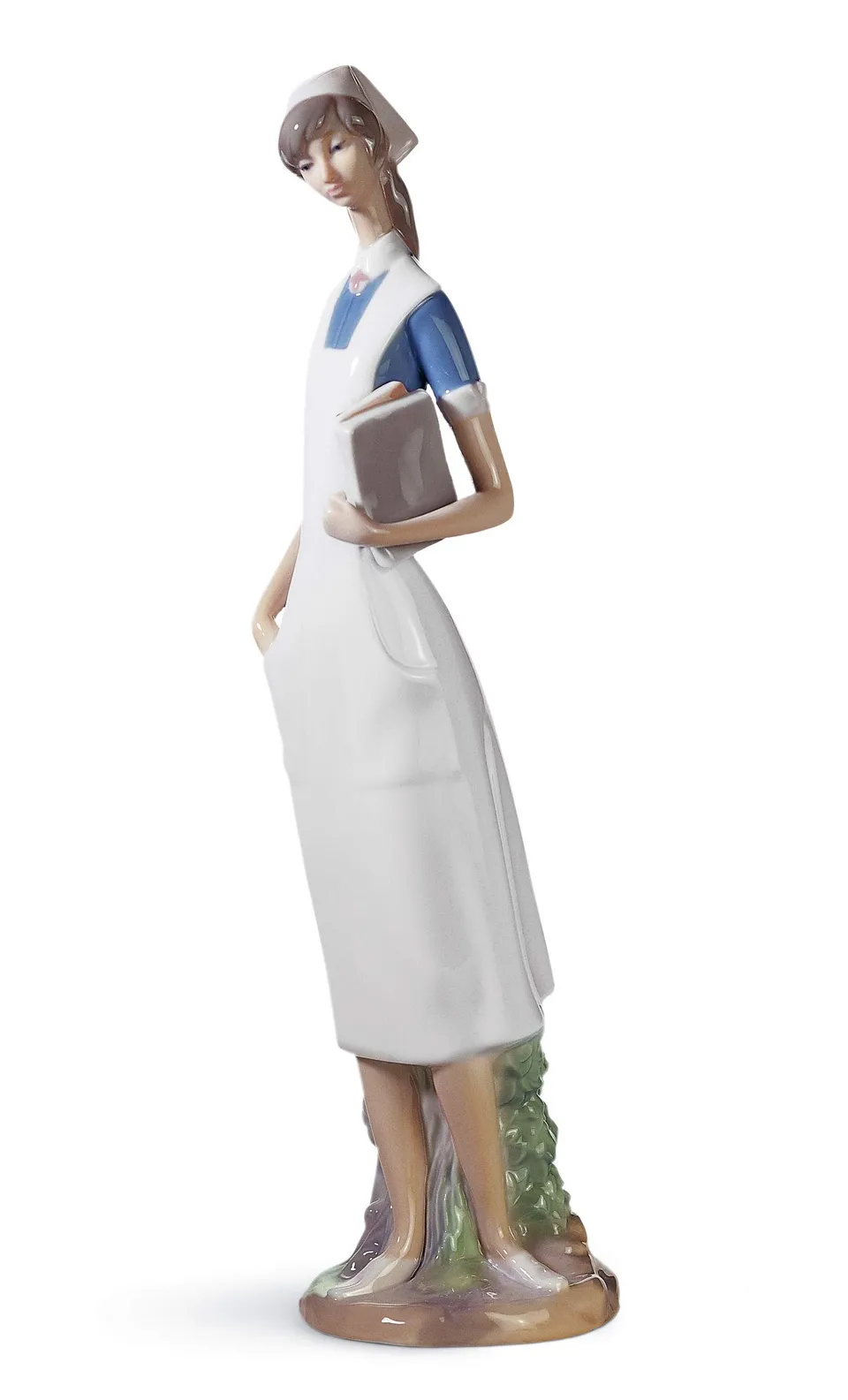Lladró Sculture Infermiera figurina porcellana bianca