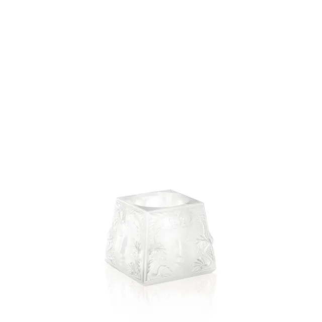 Lalique Masque de Femme votive portacandela cristallo incolore