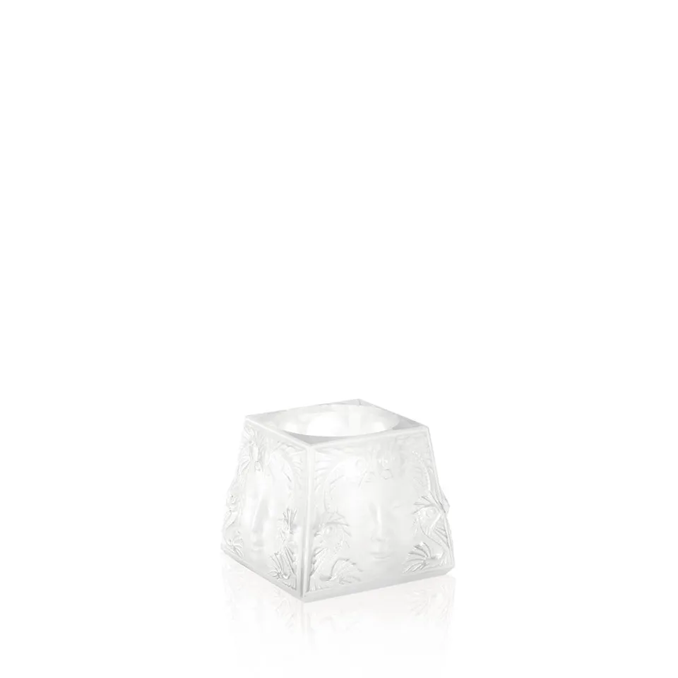 Lalique Masque de Femme votive portacandela cristallo incolore