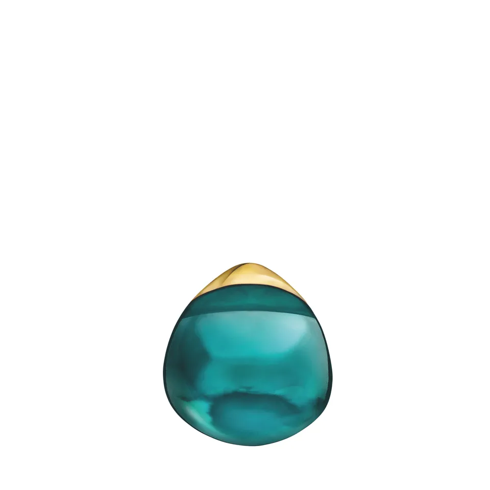 René Lalique Jewellery Orecchini Cabochon Verde Profondo Cristallo