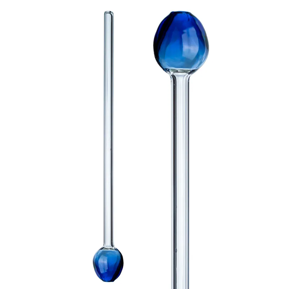 Vaporetto Straws cannucce vetro Murano set 2 pezzi eco